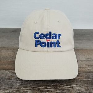 Threads Cedar Point "Team Member" Hat Tan Adjustable Strap Back